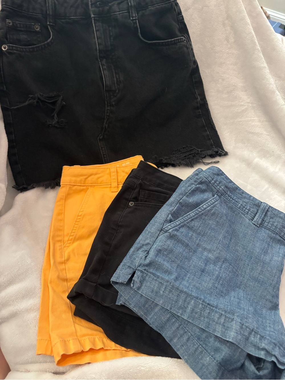 Multiple shorts & a skirt